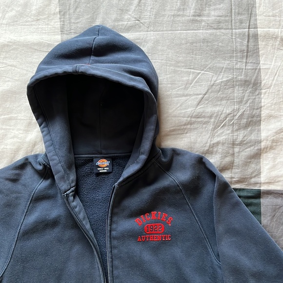 *VINTAGE* Dickies Zip-Up Hoodie (Blue) - Men’s M - Picture 5 of 10